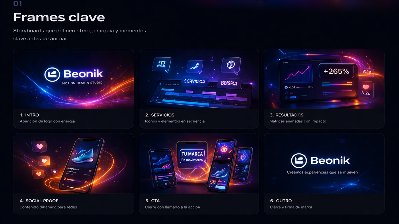 Narrativa visual y piezas de motion design