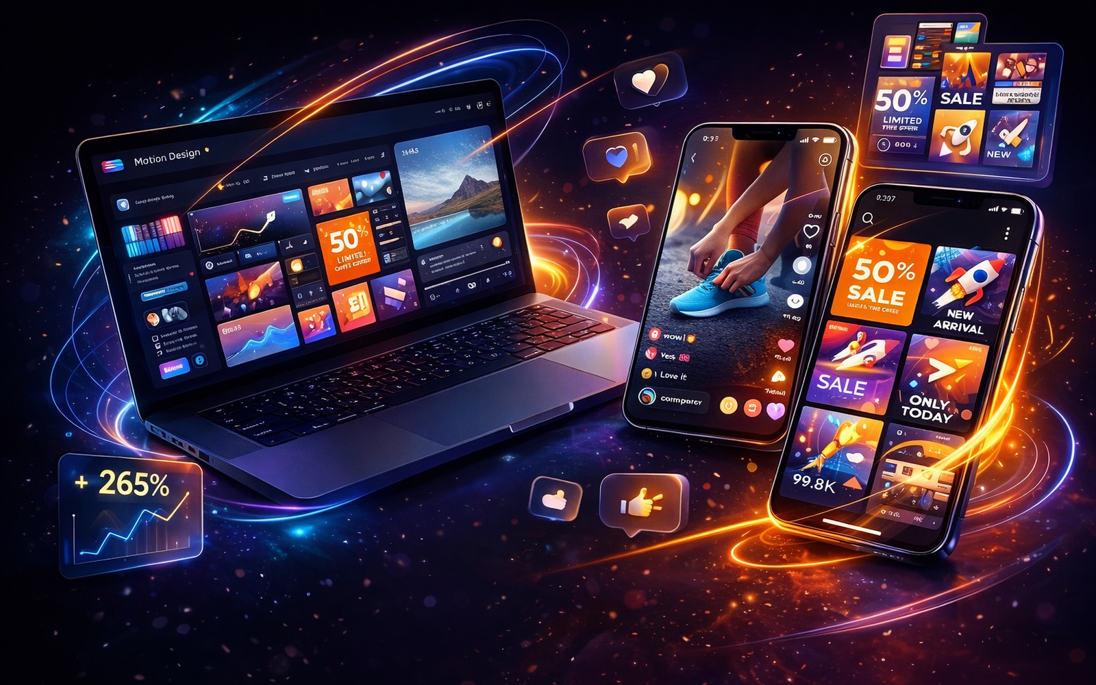 Caso de motion design y contenido para redes sociales